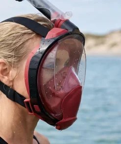 Sale Watery fullface dykkermaske til voksne - Ocean Pro - Rød