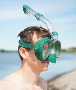 New Watery fullface dykkermaske til voksne - Pearl - Mørkegrøn