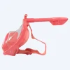 Clearance Watery fullface dykkermaske til børn - Oxygen - Atlantic Pink