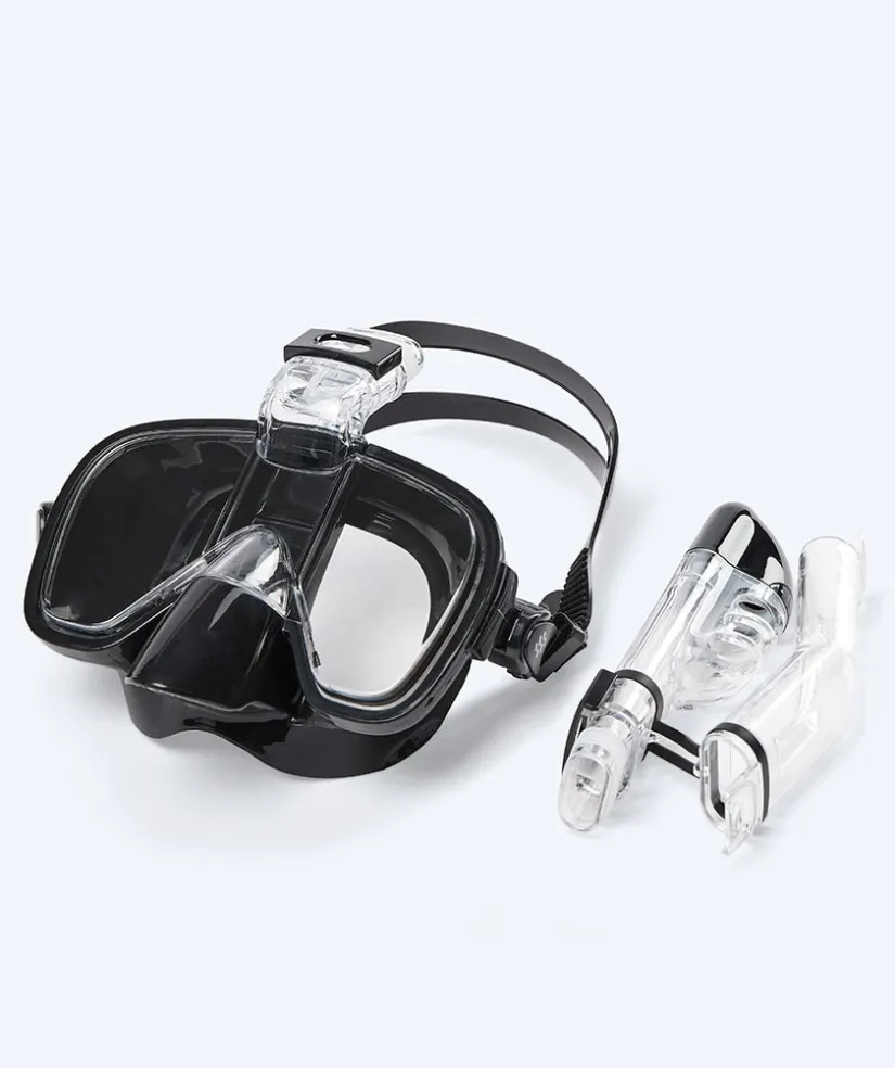 Sale Watery fullface snorkelmaske til børn - Pearl - Sort