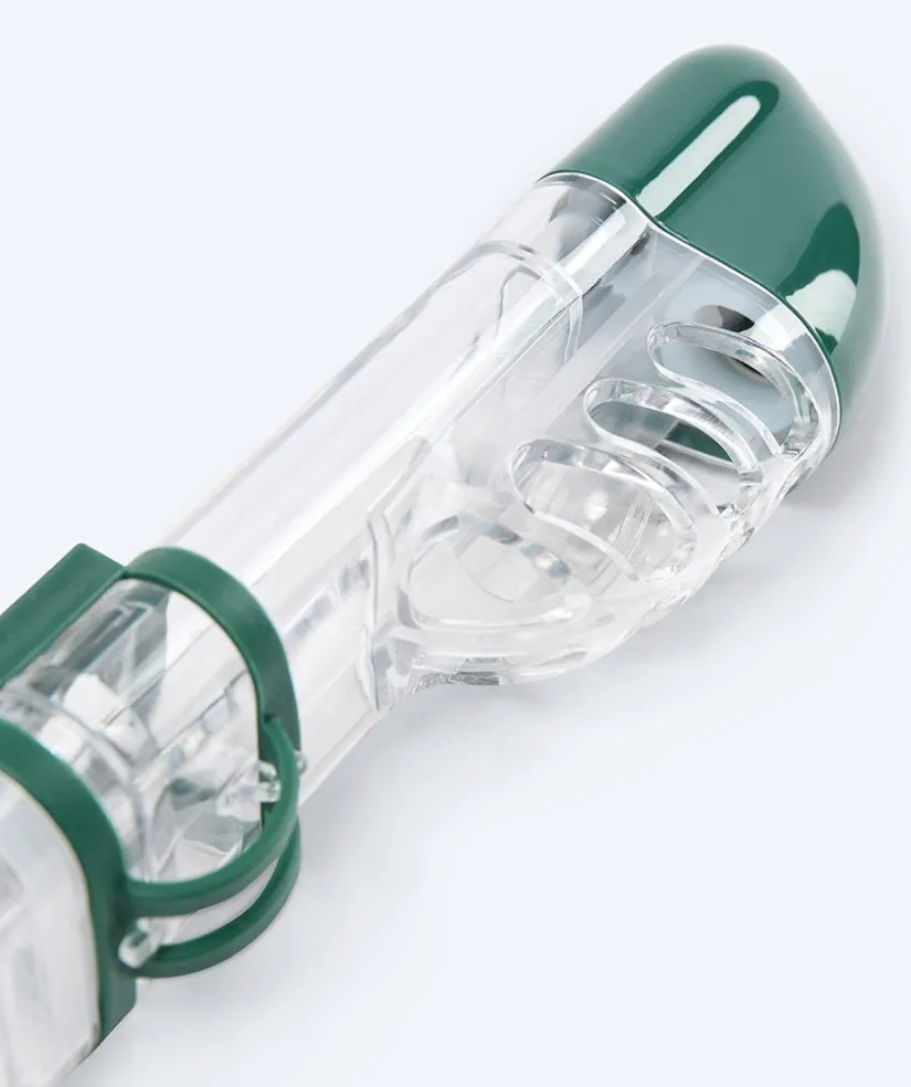 New Watery fullface snorkelmaske til børn - Pearl - Mørkegrøn