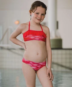 Discount Watery havfrue bikini top til piger - Pink Blush