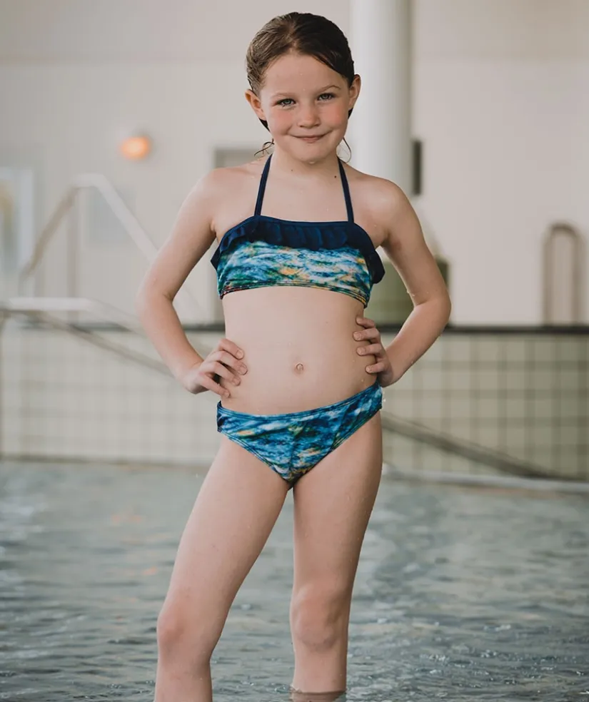 Clearance Watery havfrue bikini underdel til piger - Rainbow Bloom