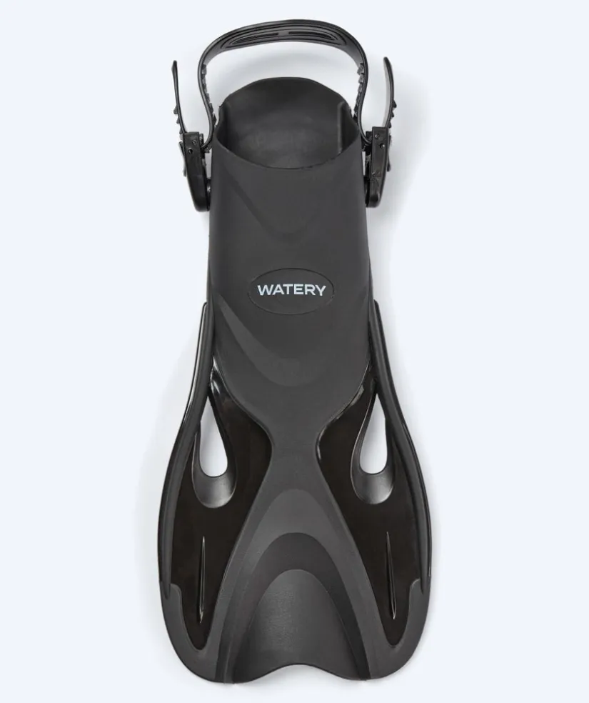 Hot Watery korte svømmefødder - Fisher - Sort