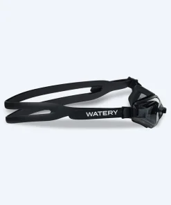 Discount Watery langsynede svømmebriller med styrke til voksne - (+2.0) – (+4.5) - Ridley - Sort (Smoke linse)