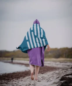 Online Watery microfiber håndklæde (160 x 80 cm) - Eco Nebraska - Blå