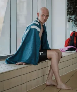 Outlet Watery microfiber håndklæde (160 x 80 cm) - Eco Nebraska - Sort