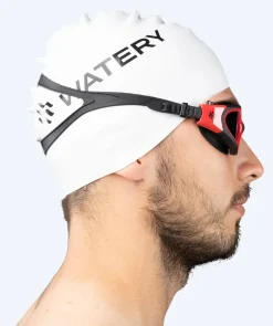 Outlet Watery motions svømmebriller - Raven Active - Sort/rød 1.0
