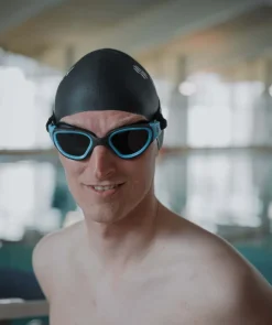 New Watery motions svømmebriller - Raven Active - Sort/blå 1.0