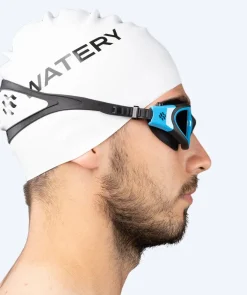 New Watery motions svømmebriller - Raven Active - Sort/blå 1.0