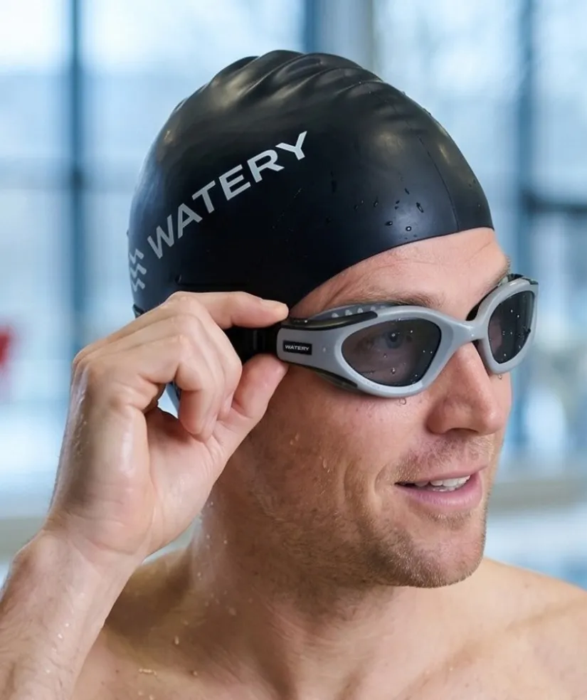 Discount Watery motions svømmebriller - Kelvin Active - Grå (Smoke linse)