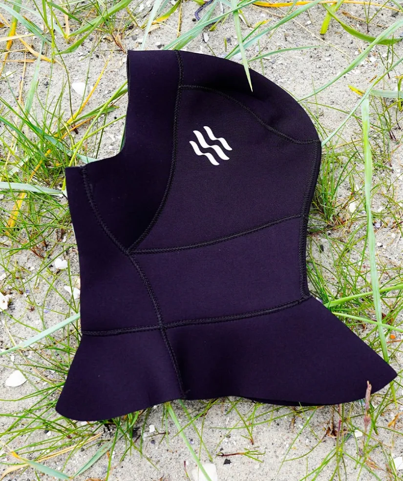 Discount Watery neopren hætte med hals - Hedgehog (3mm) - Sort