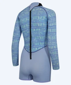 Hot Watery neopren springsuit til damer - Compass - Lyseblå
