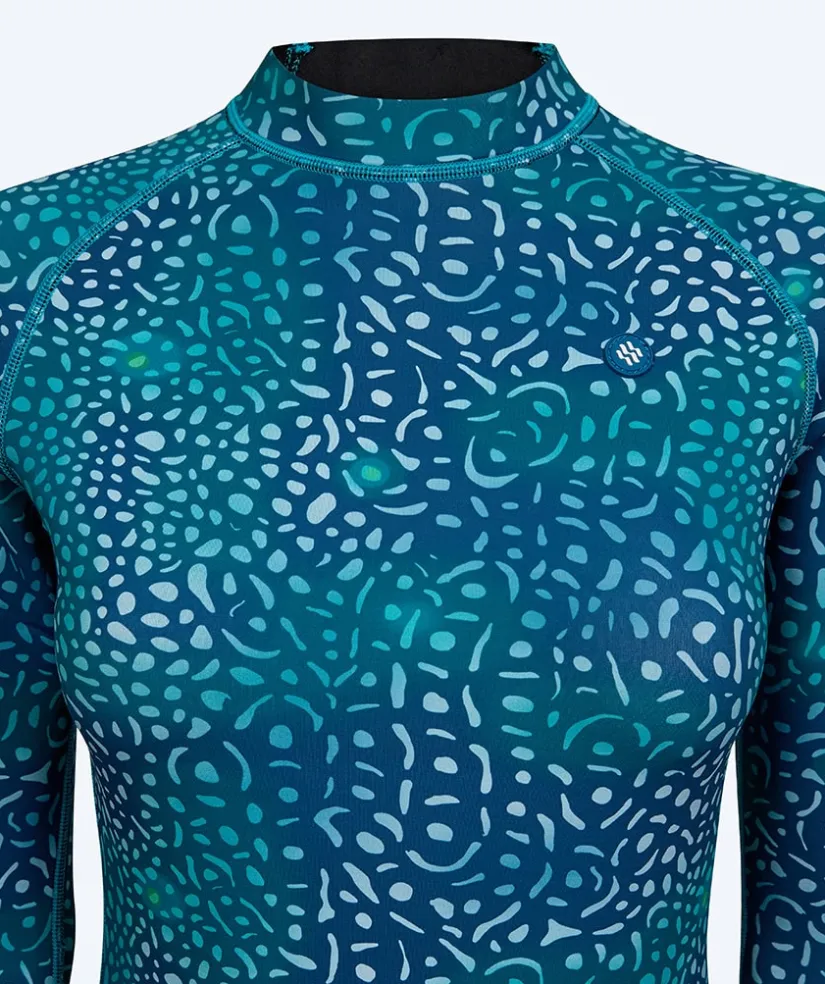 Hot Watery neopren springsuit til damer - Lady Open Back - Grøn/blå