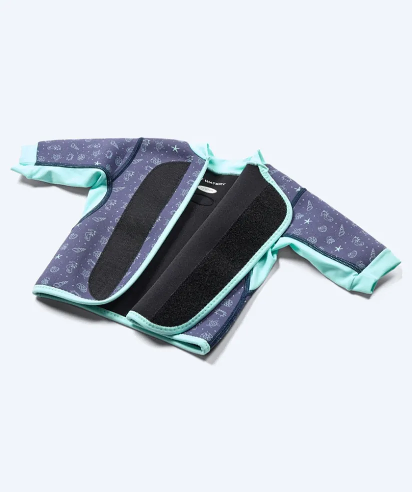 New Watery neopren trøje - Baia Top - Atlantic Turquoise