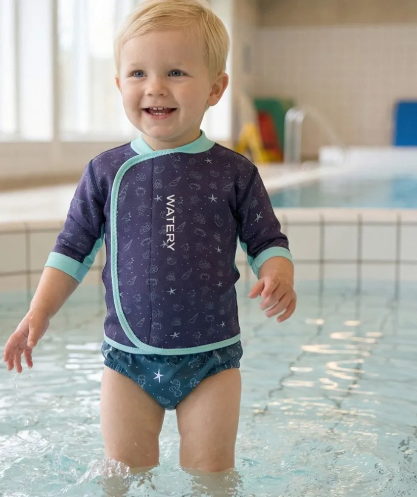 New Watery neopren trøje - Baia Top - Atlantic Turquoise