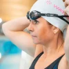 Clearance Watery nærsynede svømmebriller med styrke til voksne - (-2.0) – (-7.0) - Ridley - Sort (Smoke linse)
