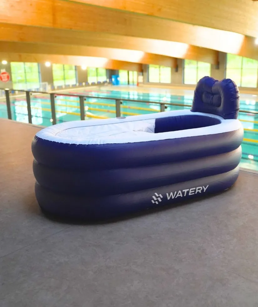 Outlet Watery oppusteligt badekar - Seal Real - Sort