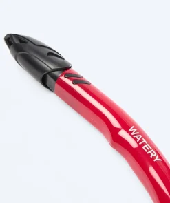 Outlet Watery semi-dry snorkel til voksne - Hudson - Rød