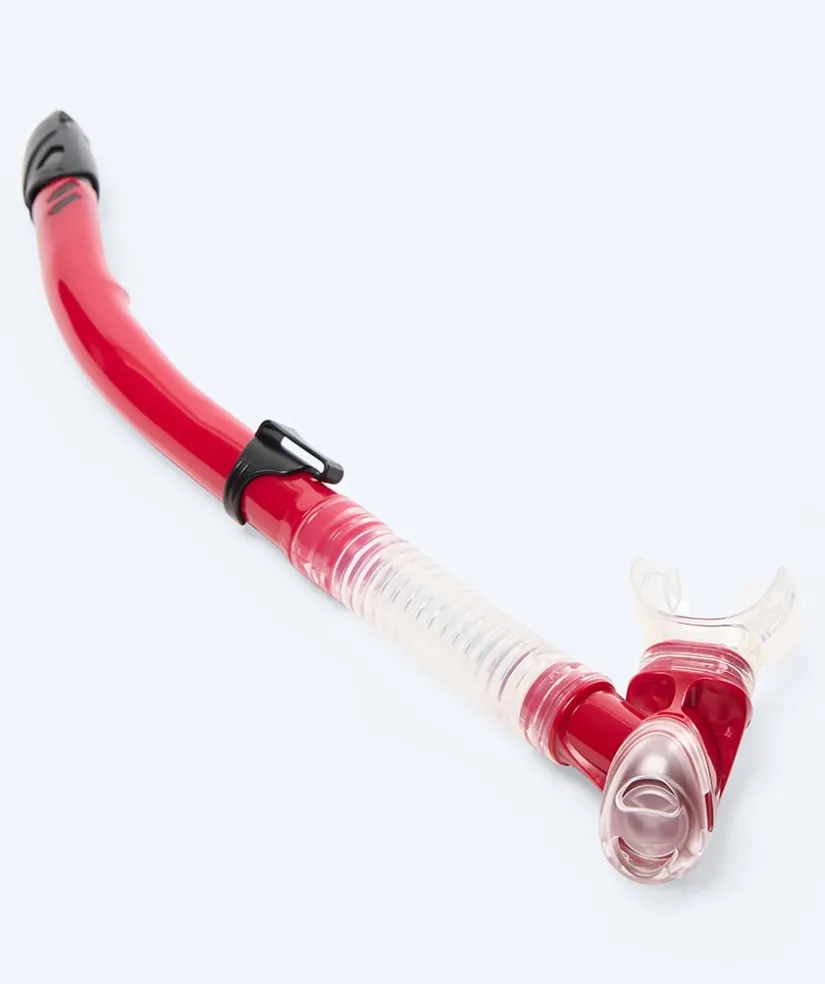 Outlet Watery semi-dry snorkel til voksne - Hudson - Rød