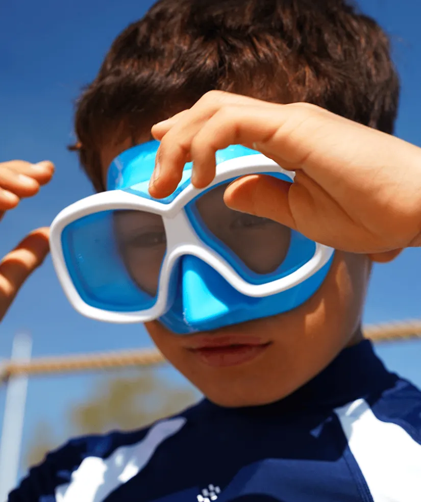 Outlet Watery snorkelsæt til junior (8-15) - Misu/Fleetwood - Blå/blå
