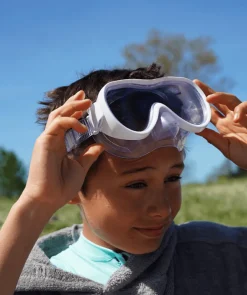 Hot Watery snorkelsæt til junior (8-15) - Odine/Rilian - Hvid/sort