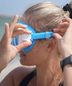 Hot Watery snorkelsæt til junior (8-15) - Odine/Fleetwood - Blå/blå