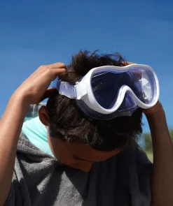 Hot Watery snorkelsæt til junior (8-15) - Odine/Fleetwood - Hvid/blå