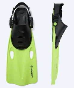 New Watery snorkelsæt til junior (8-15) - Trigger/Masika - Gul/grøn