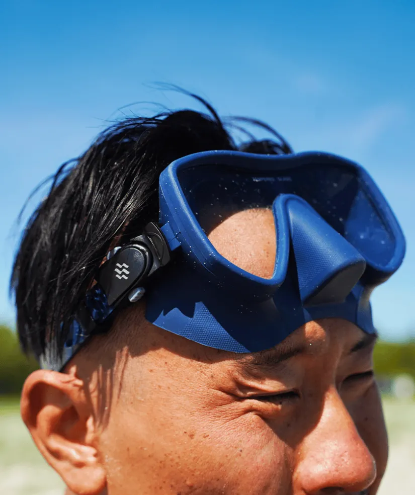 Hot Watery snorkelsæt til voksne (fra 15 år) - Coast/Skipper - Mørkeblå/sort
