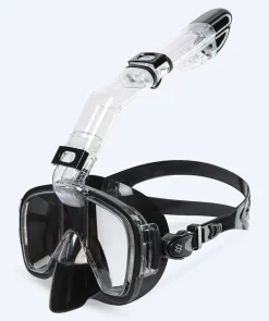 Hot Watery snorkelsæt til voksne - Fisher/Pearl - Sort