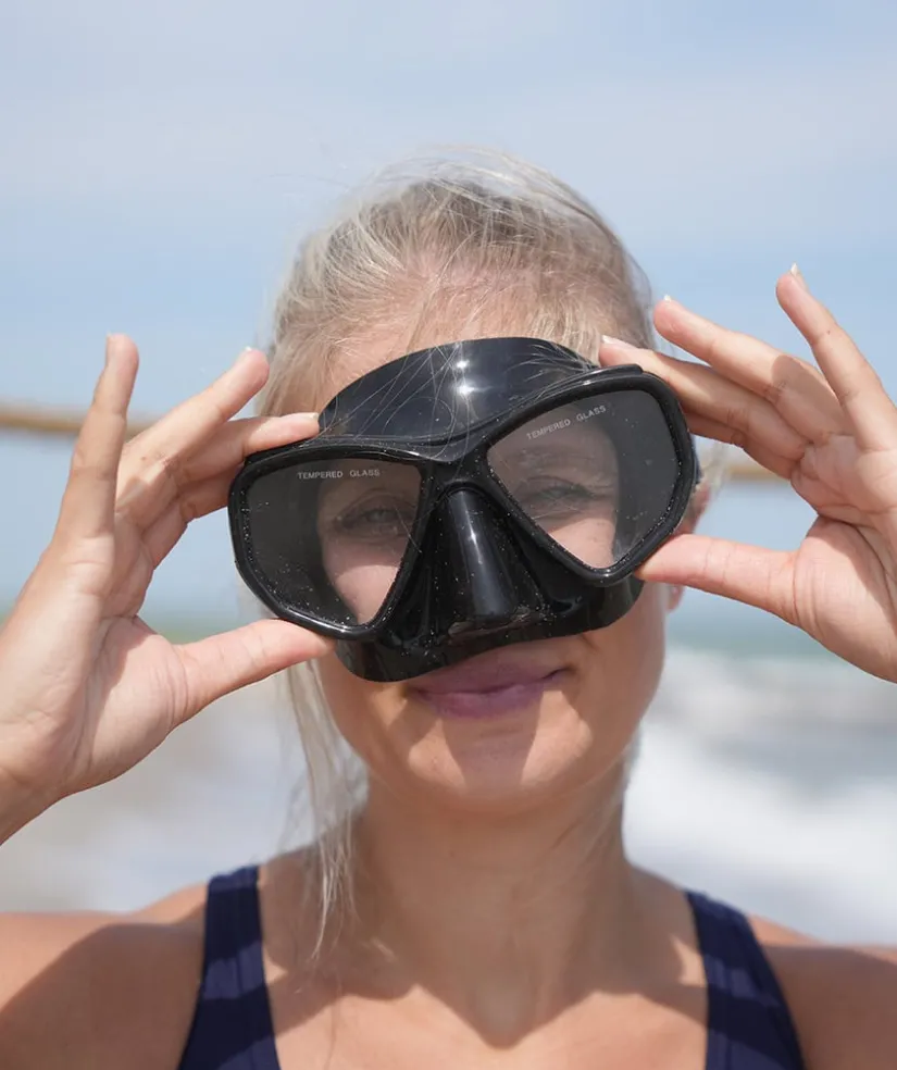 Discount Watery snorkelsæt til voksne (fra 15 år) - Fenton/Rilian - Sort/sort