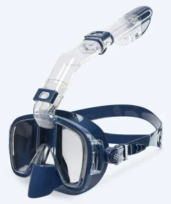Outlet Watery snorkelsæt til voksne - Fisher/Pearl - Blå/mørkeblå