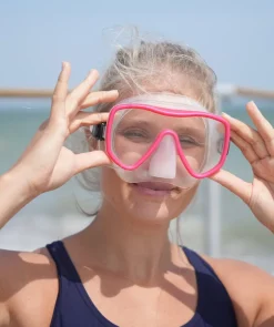 Best Watery snorkelsæt til voksne (fra 15 år) - Coast/Skipper - Rød/sort