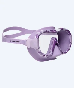 New Watery snorkelsæt til voksne - Isle/Rudder Camo - Lilla/sort