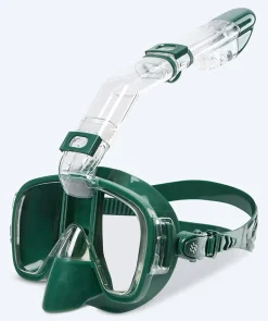 Clearance Watery snorkelsæt til voksne - Pike/Pearl - Mørkegrøn
