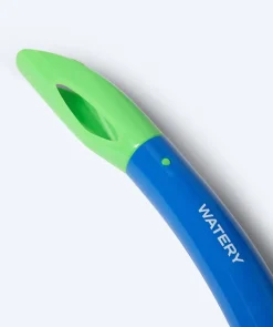 Online Watery snorkel til børn (4-10) - Tropical - Blå/grøn