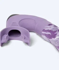 New Watery snorkel til voksne (fra 12 år) - Rudder Camo - Lilla