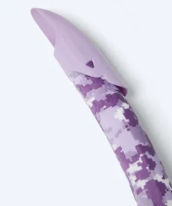 New Watery snorkel til voksne (fra 12 år) - Rudder Camo - Lilla