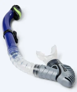 Clearance Watery snorkel til voksne (fra 15 år) - Leach Pro - Blå/gul