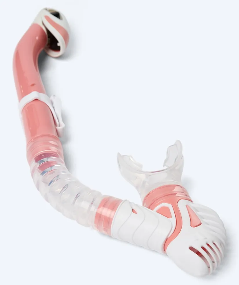 Best Watery snorkel til voksne (fra 15 år) - Leach Pro - Hvid/lyserød