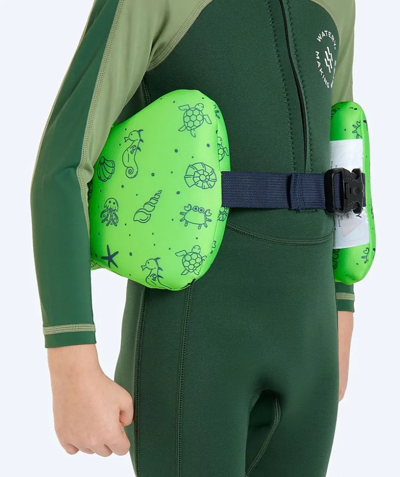 Watery svømmebælte til børn (15-60 kg) - Romney - Atlantic Green