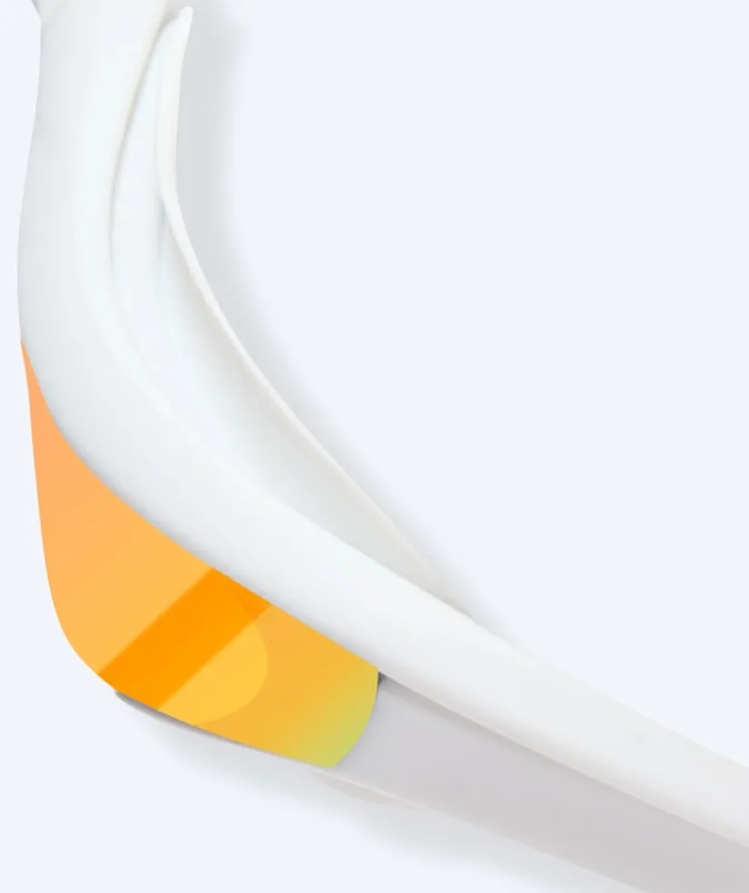 New Watery svømmebriller - Instinct Elite Mirror - Hvid/guld