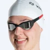 Hot Watery svømmebriller - Instinct Elite Mirror - Rød/sølv