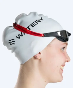 Hot Watery svømmebriller - Instinct Elite Mirror - Rød/sølv