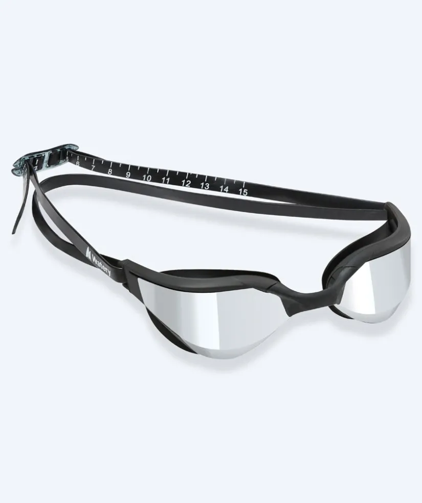 Clearance Watery svømmebriller - Instinct Ultra Mirror - Sort/sølv