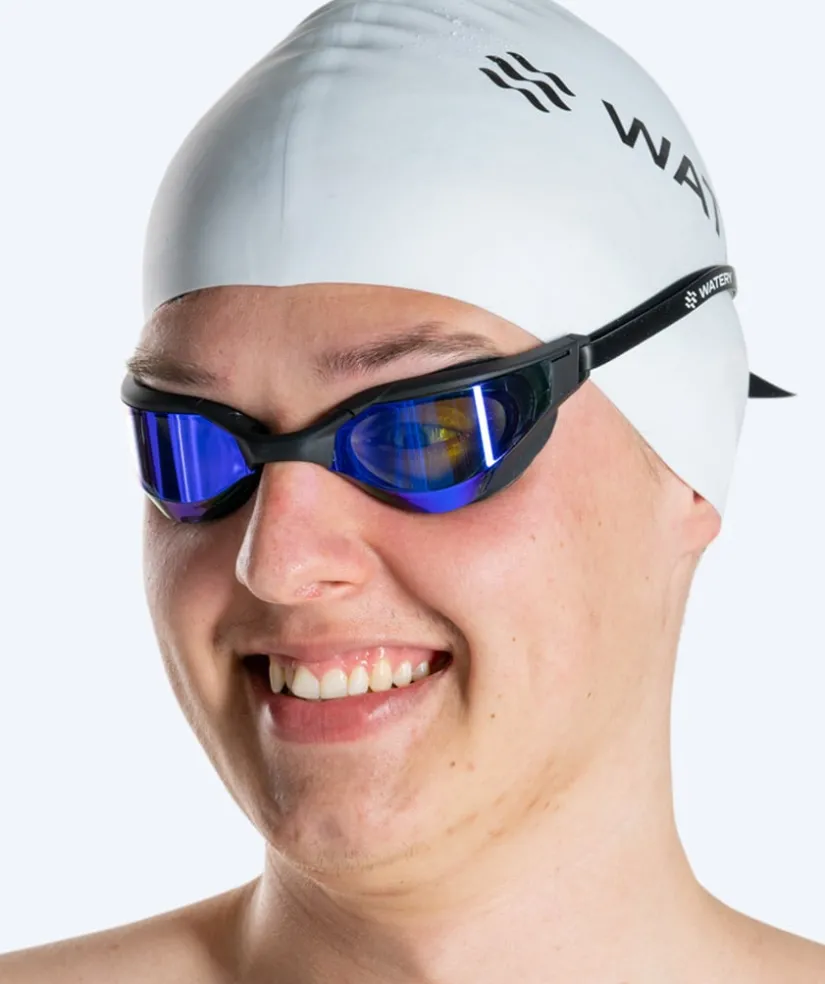 Clearance Watery svømmebriller - Instinct Ultra Mirror - Sort/blå