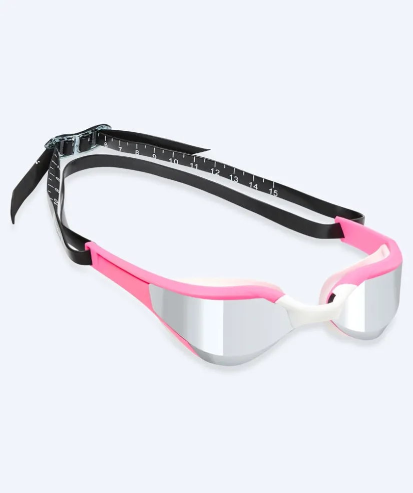 Best Watery svømmebriller - Instinct Elite Mirror - Pink/sølv