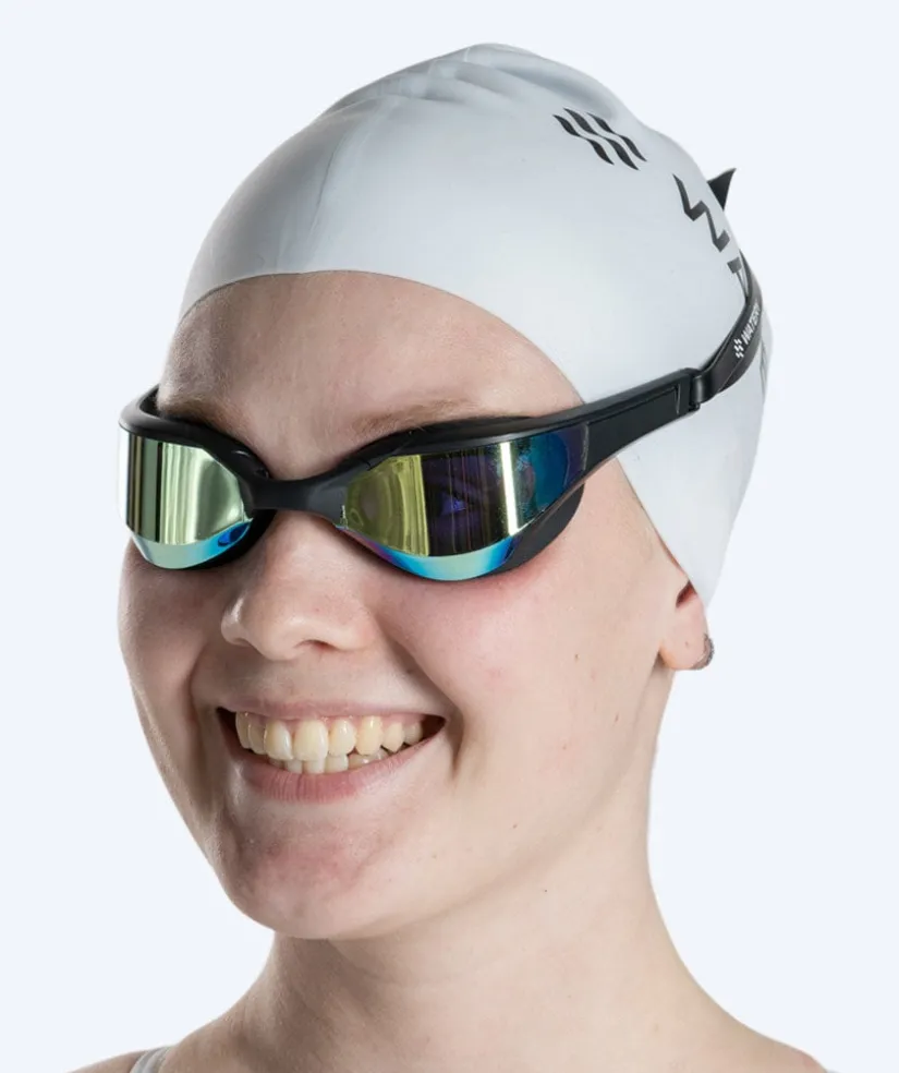 New Watery svømmebriller - Instinct Elite Mirror - Sort/blå