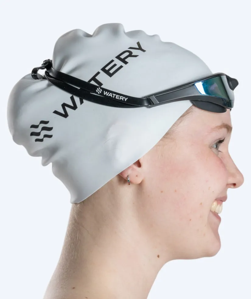 New Watery svømmebriller - Instinct Elite Mirror - Sort/blå